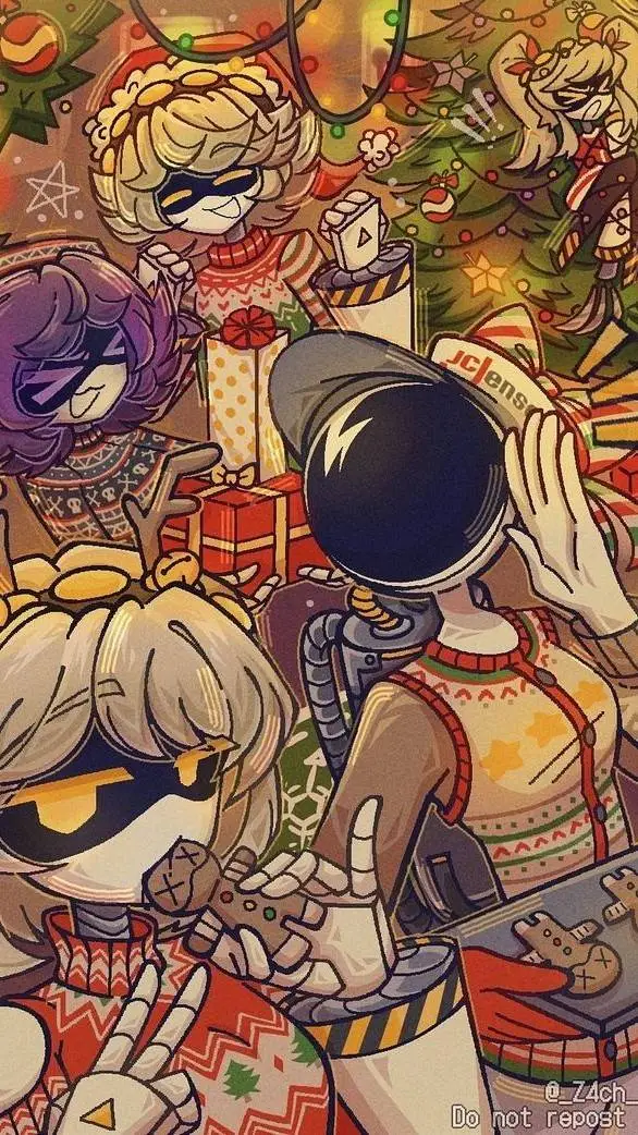 ai character: Christmas With MD background