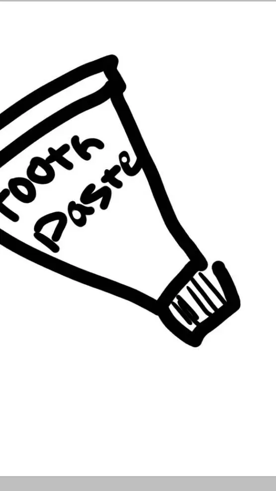 ai character: tooth paste  background