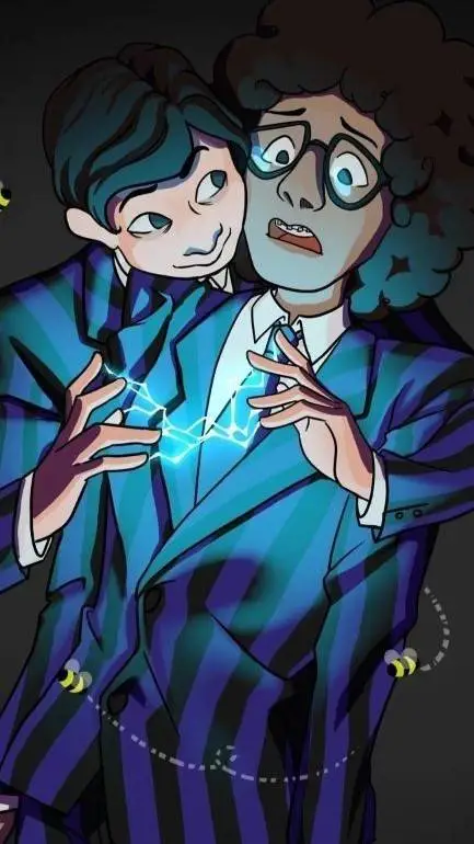 ai character: pugsley x Eugene  background