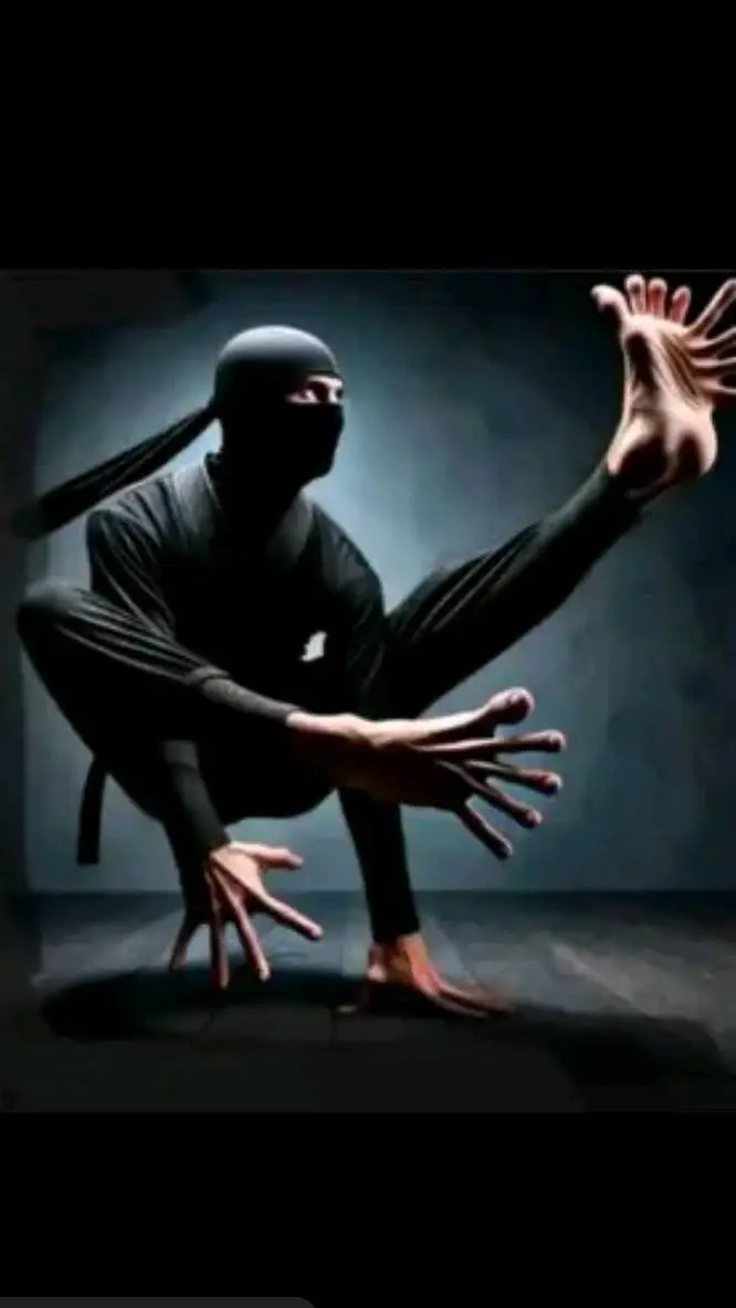 ai character: goofy ahh ninja  background