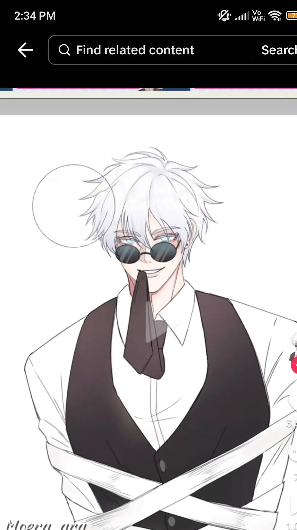 ai character: gojo 💅 background