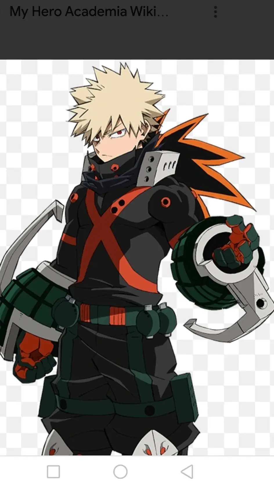 ai character: katsuki bakugo background