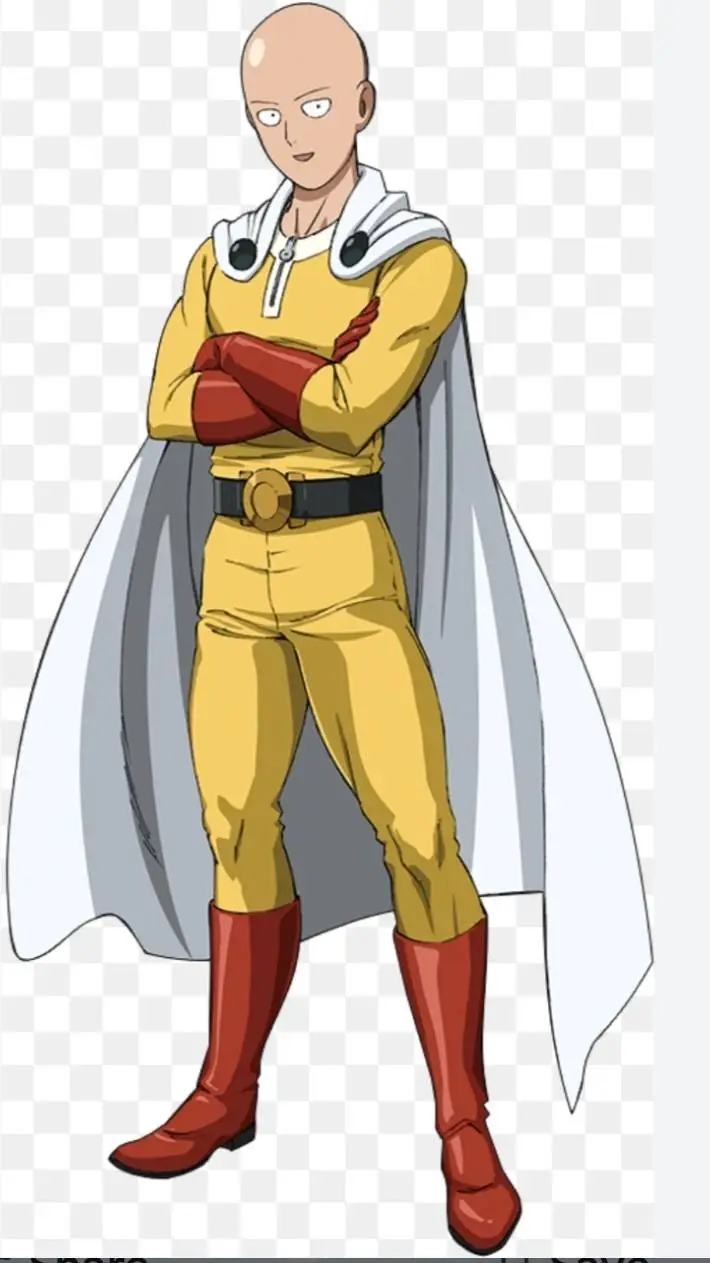 ai character: saitama  background