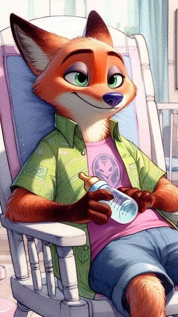 ai character: Nick Wilde (cg) background