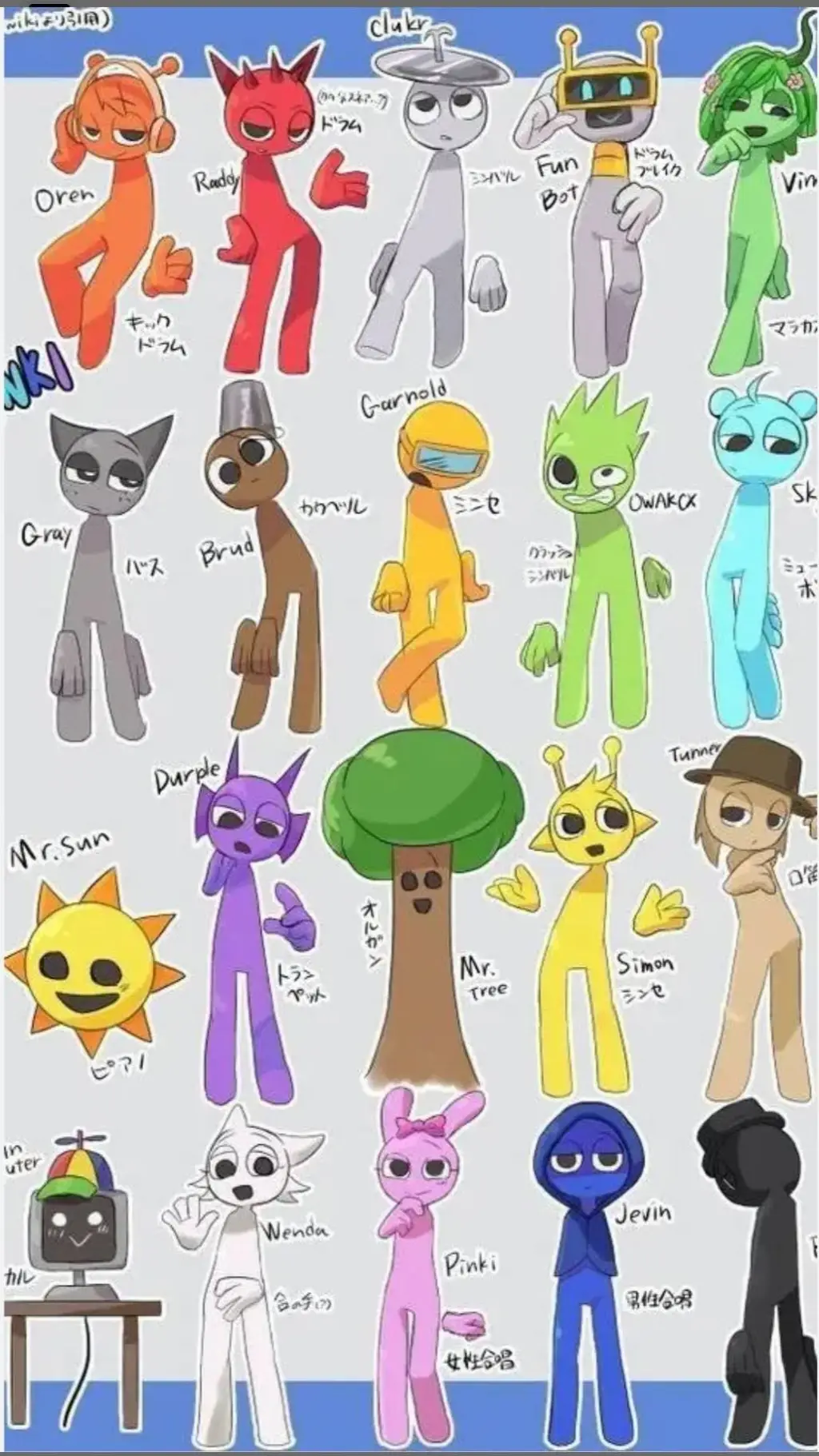 ai character: sprunki hates you background