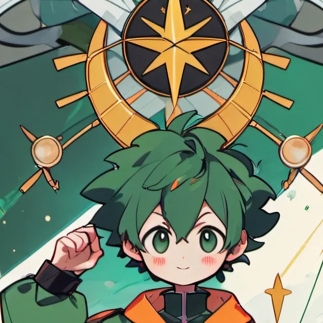 chat with ai character: middle school deku