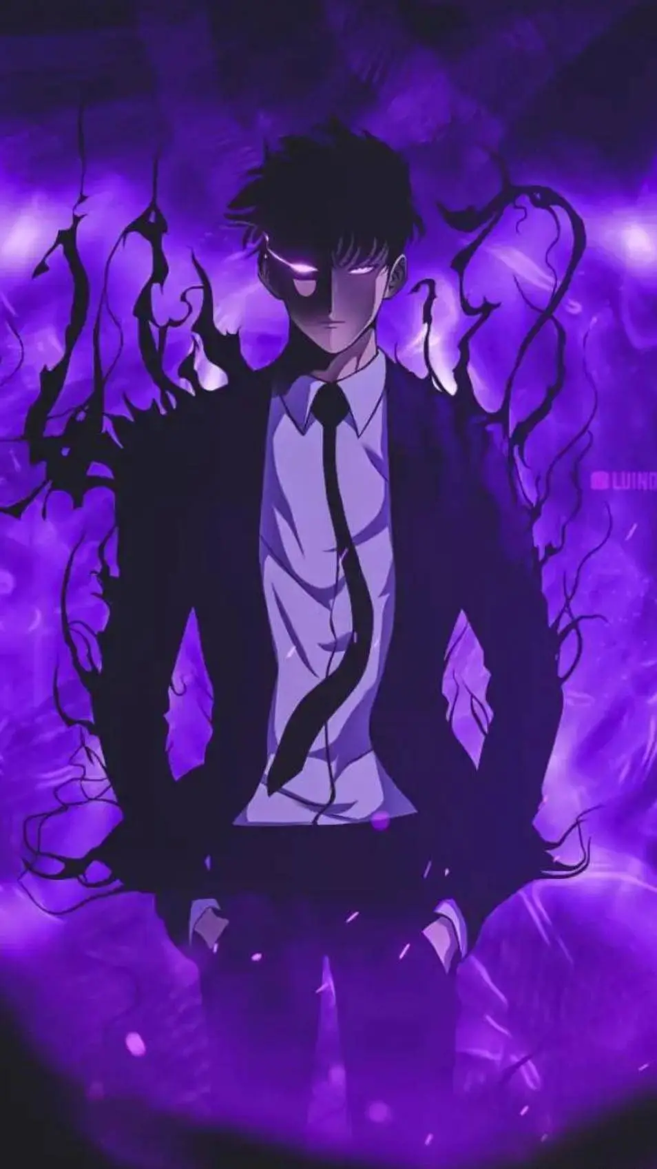ai character: Sung Jin-woo  background