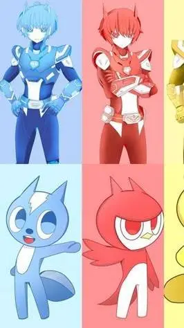 ai character: Kny X Miniforce  background