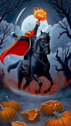 ai character: Headless Horseman🎃 background