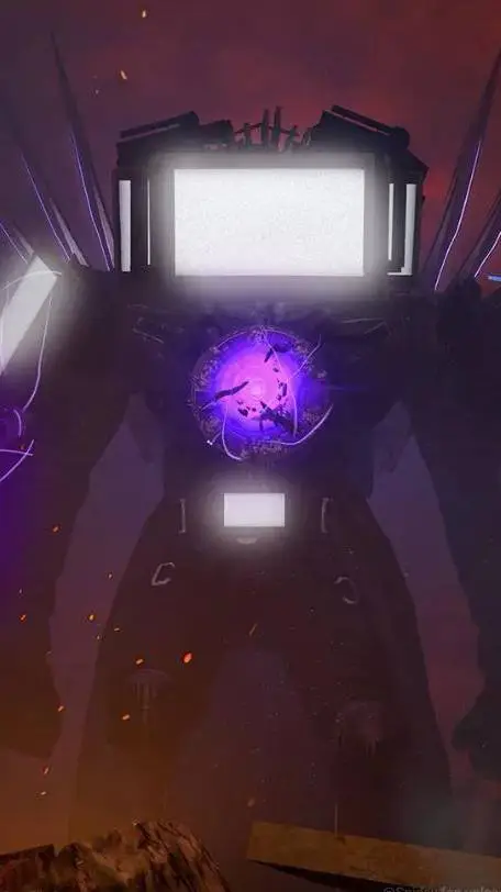 ai character: titan tv man  background