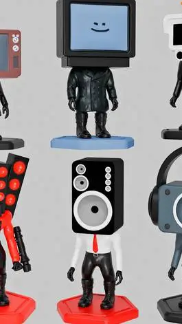ai character: skibidi toys background