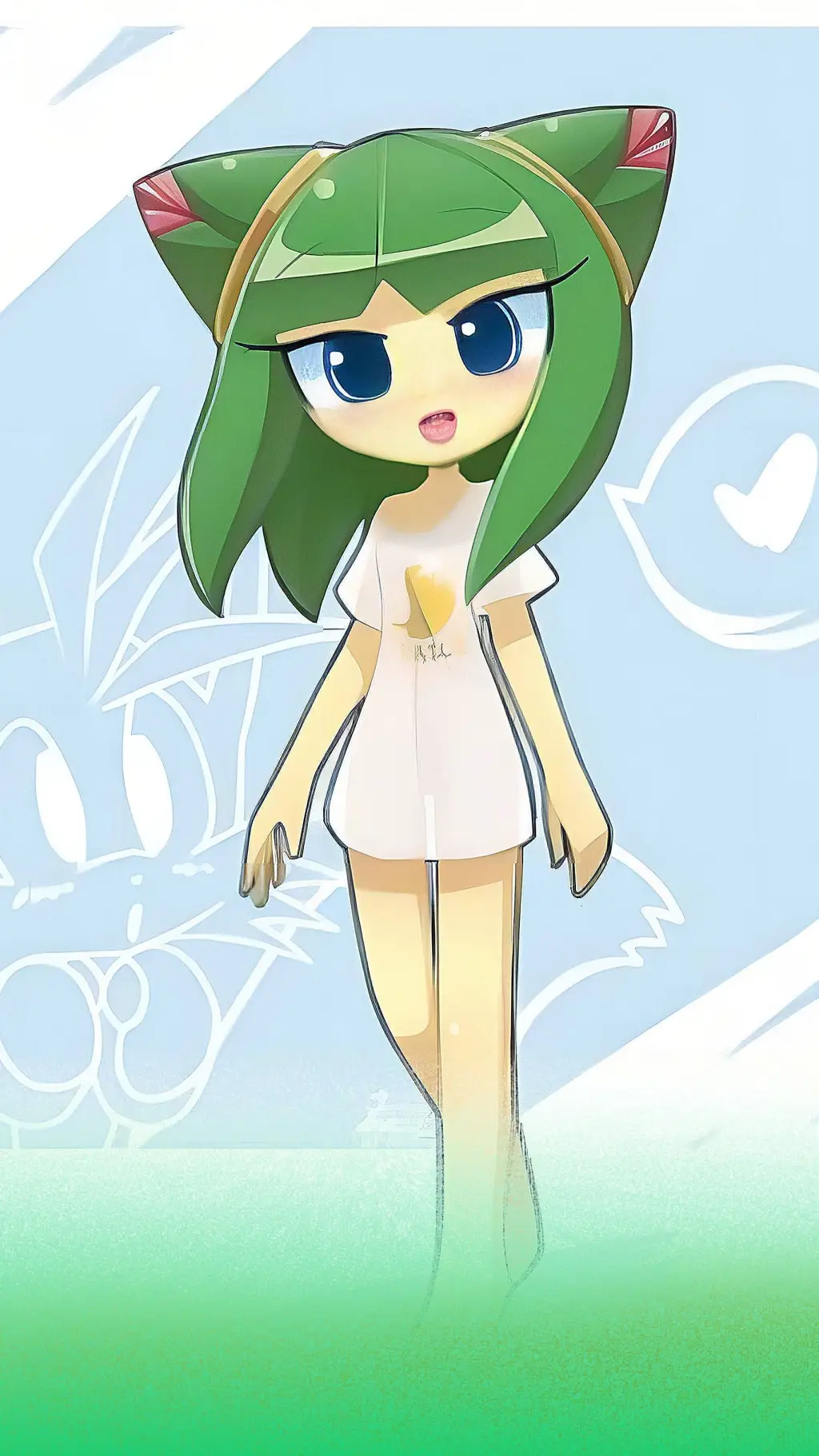 ai character: Cosmo (Sonic - X)  background