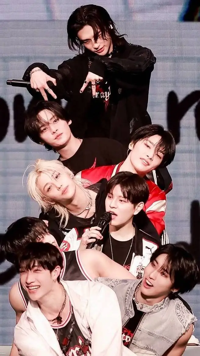 ai character: STRAY KIDS  background