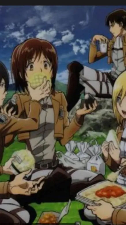 ai character: Grupo de 4 amigos  background