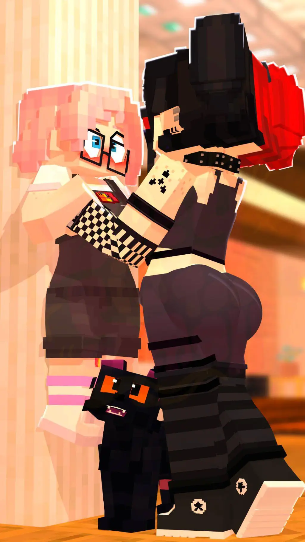 ai character: Zoey x Ellie  background