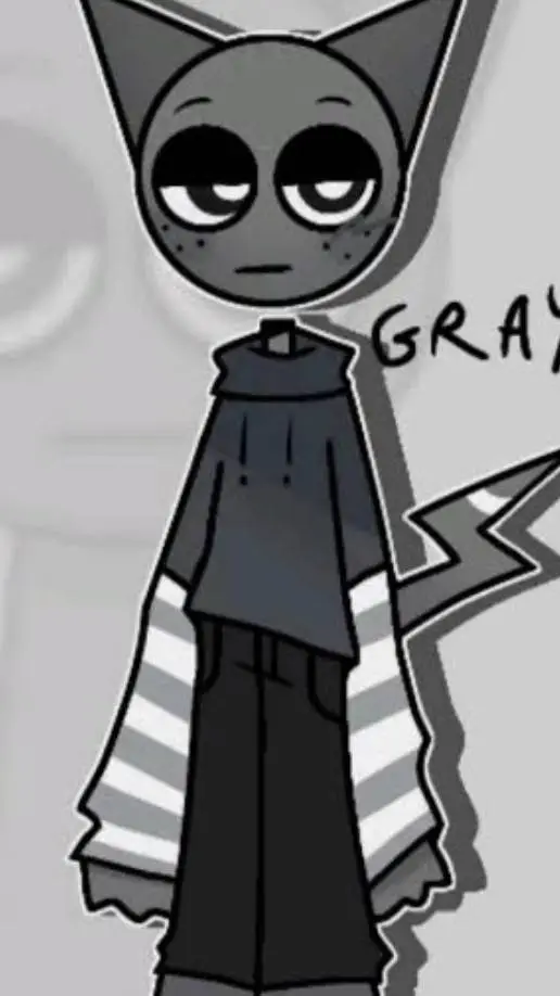 ai character: gray background