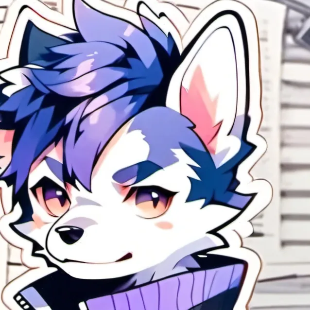 chat with ai character: corrupted purple