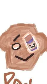 ai character: Un trozo de pan :> background