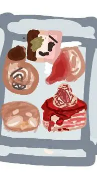 ai character: caja de Panaderia! background