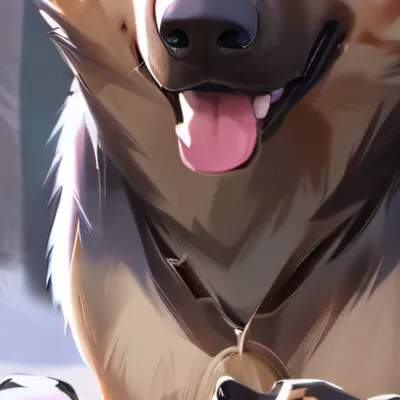 chat with ai character: Mama dog with cubs