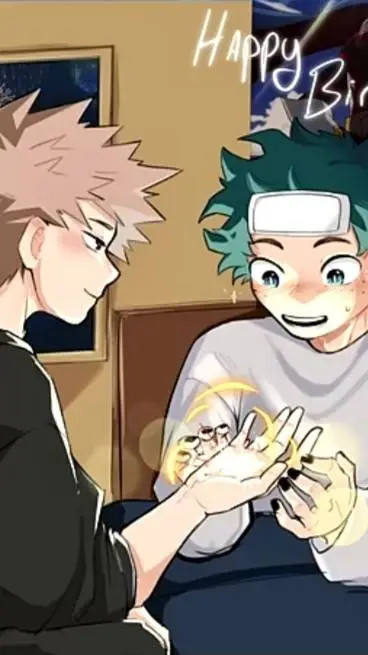 ai character: deku sick bday background