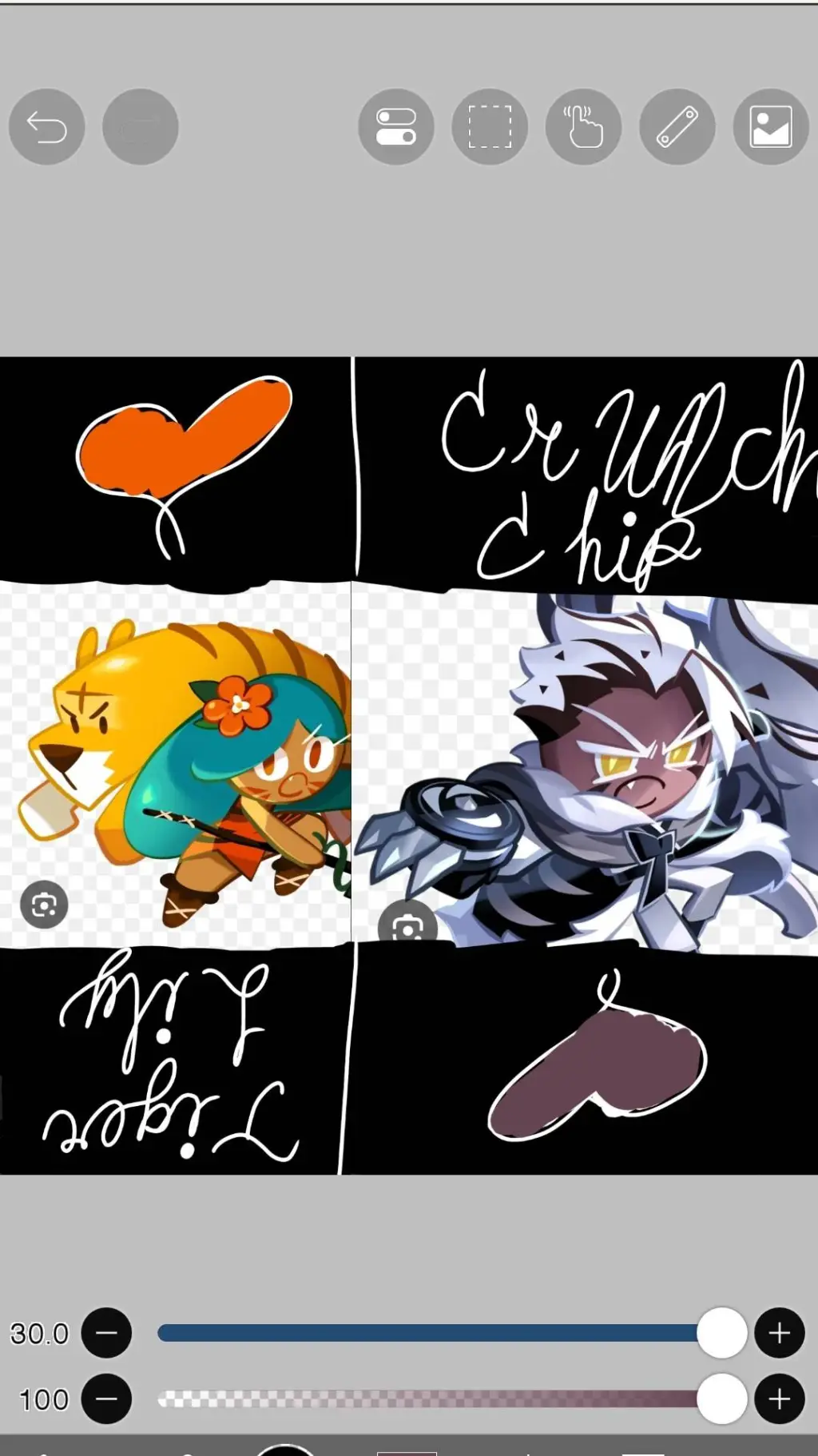 ai character: CrunchyTiger background