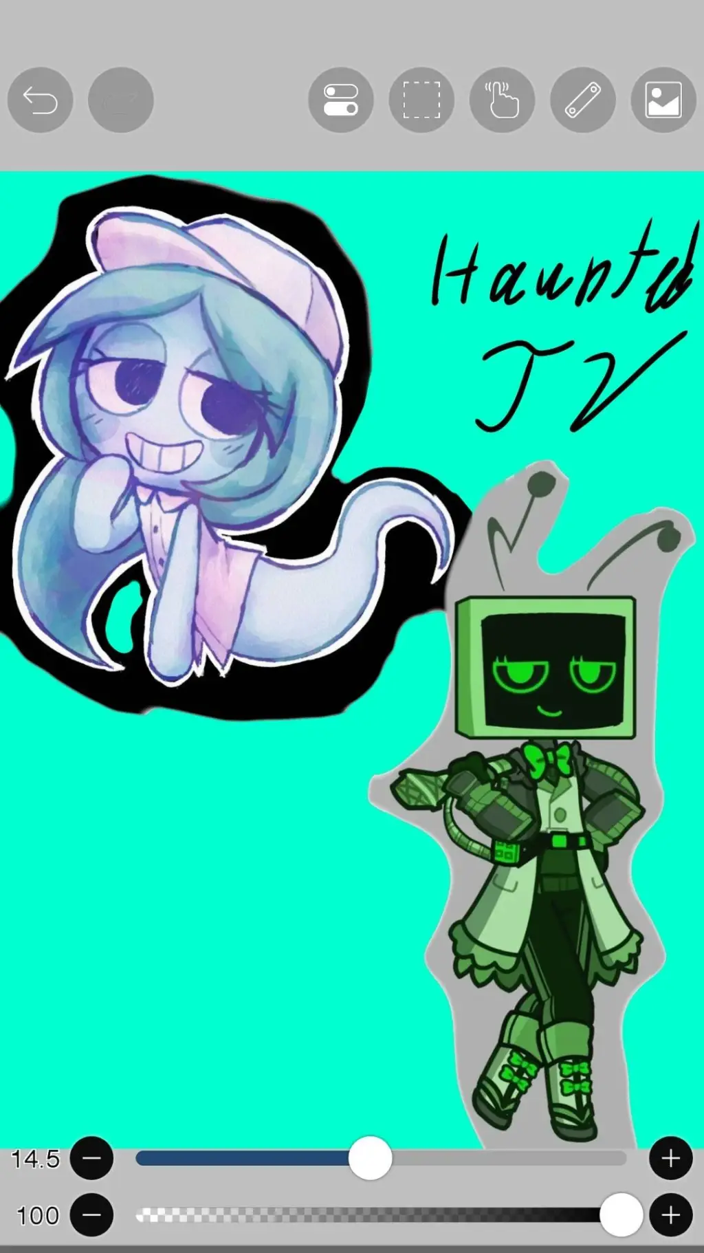 ai character: ℍ𝕒𝕦𝕟𝕥𝕖𝕕 𝕋𝕍 background