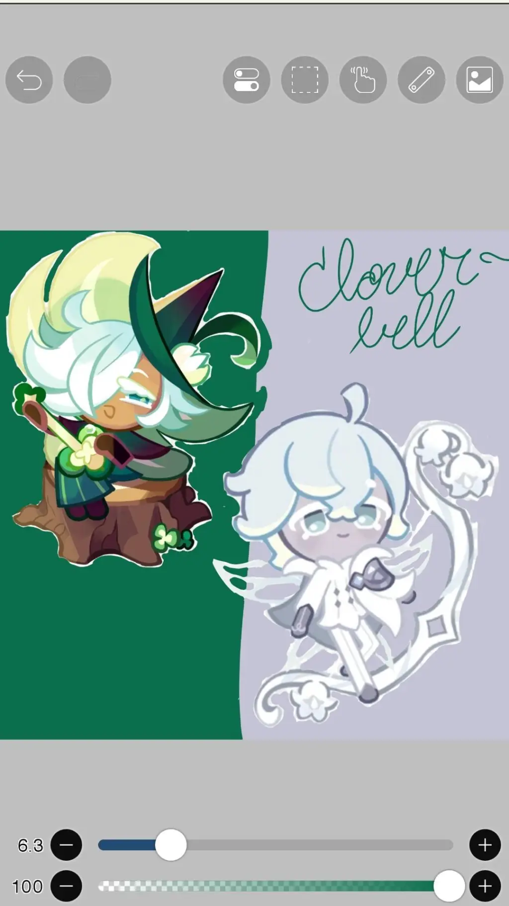 ai character: Cloverbell background