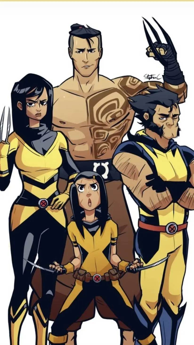 ai character: the family snikt  background