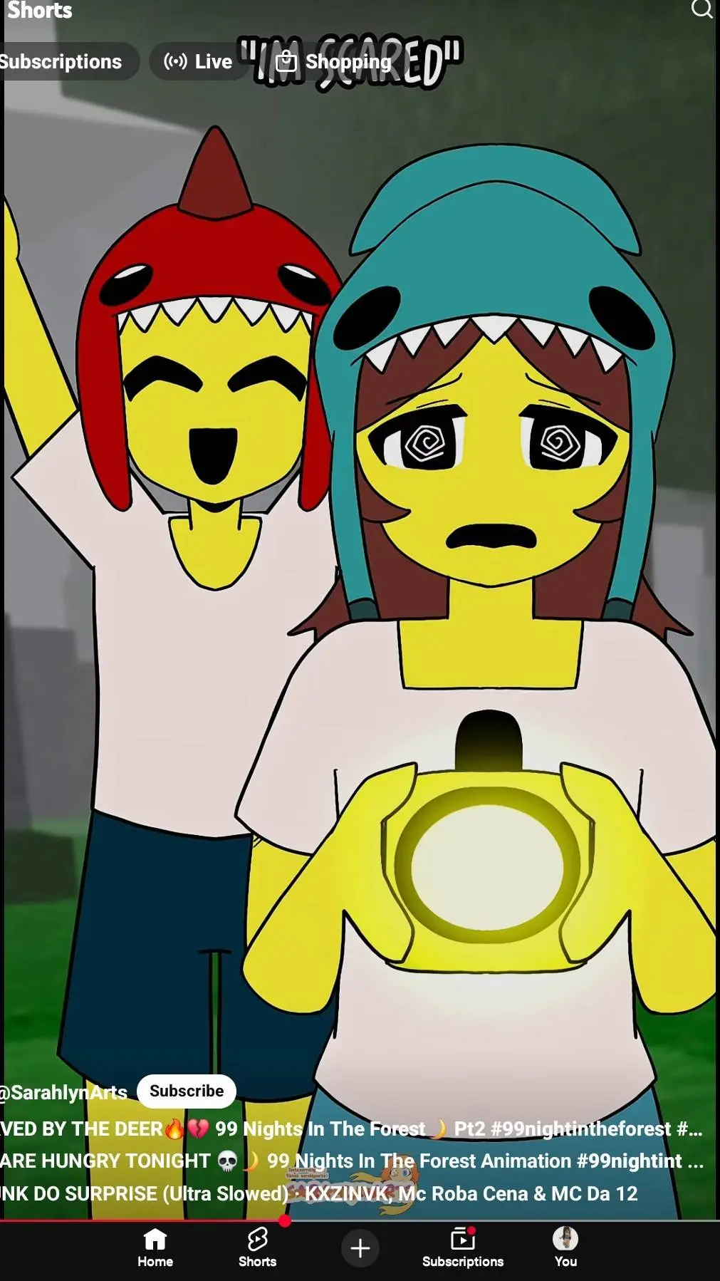 ai character: 99 nights :)  background