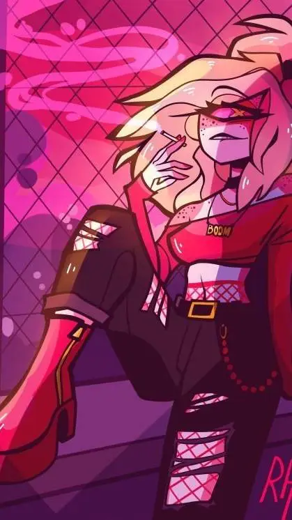 ai character: cherry bomb(sad) background