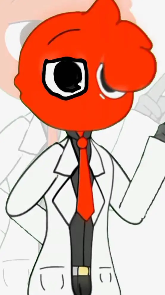 ai character: red background