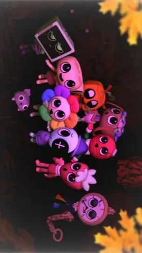 ai character: dandy world pickme background