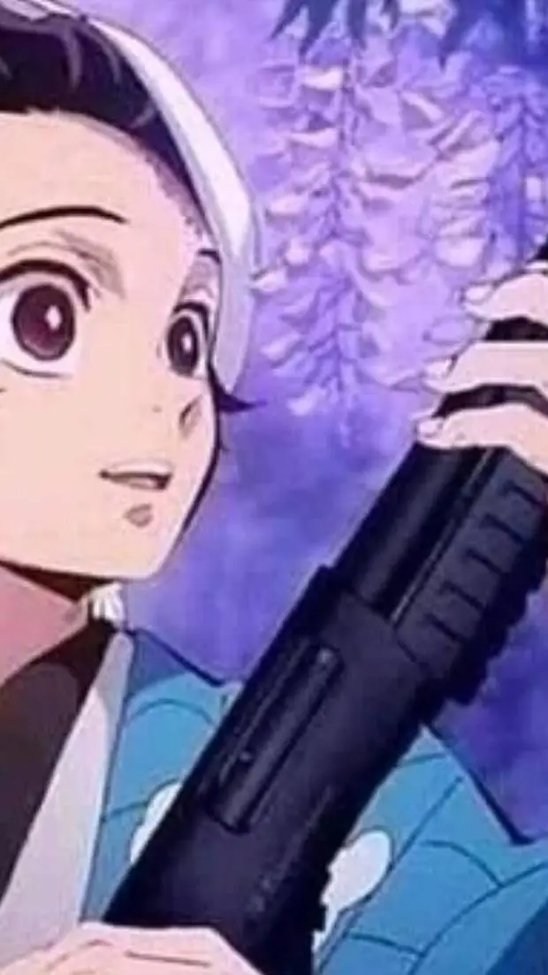 ai character: Tanjiro Shotgun background
