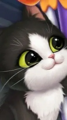 ai character: Kitten match! background