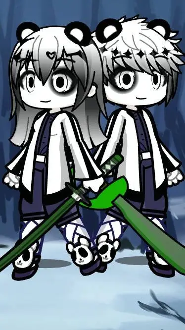 ai character: Hermanos 🐼🐼 background