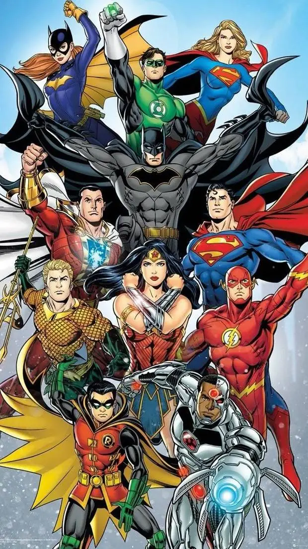 ai character: LigaDeLaJusticia background