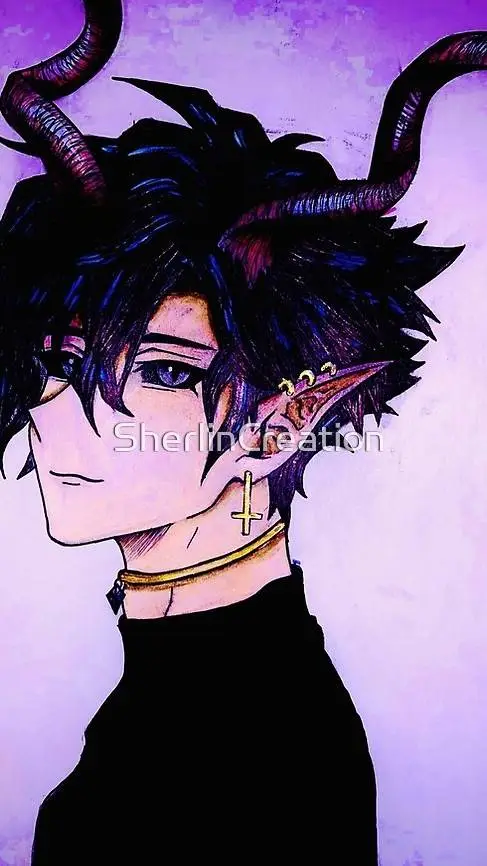 ai character: guio🖤💜 background