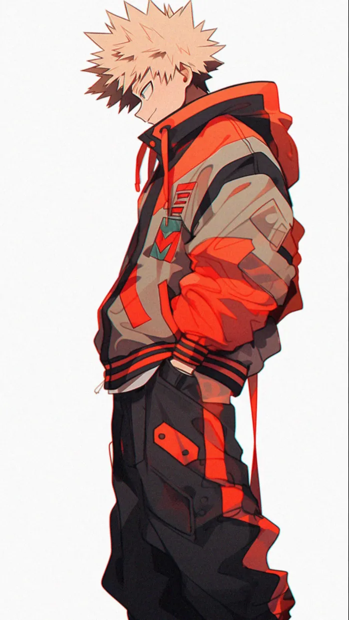 ai character: Katsuki Bakugo background