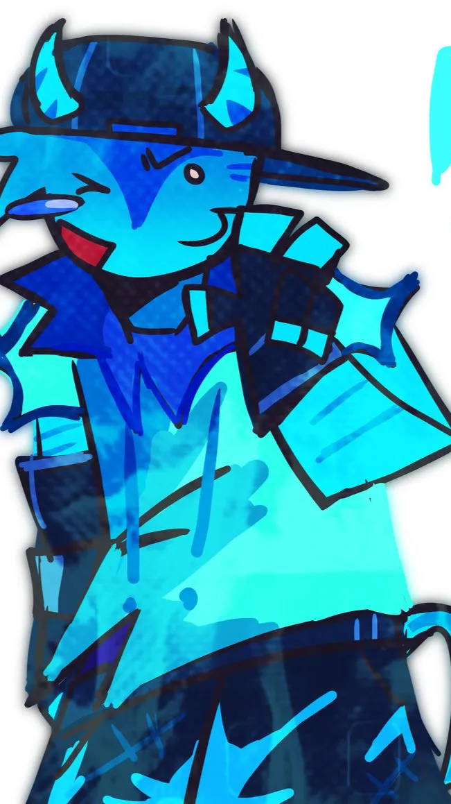 ai character: Bluudude x you!  background