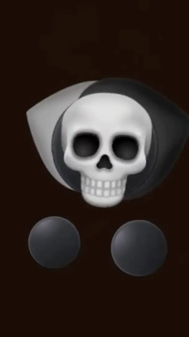 ai character: Deathskullemojicat background