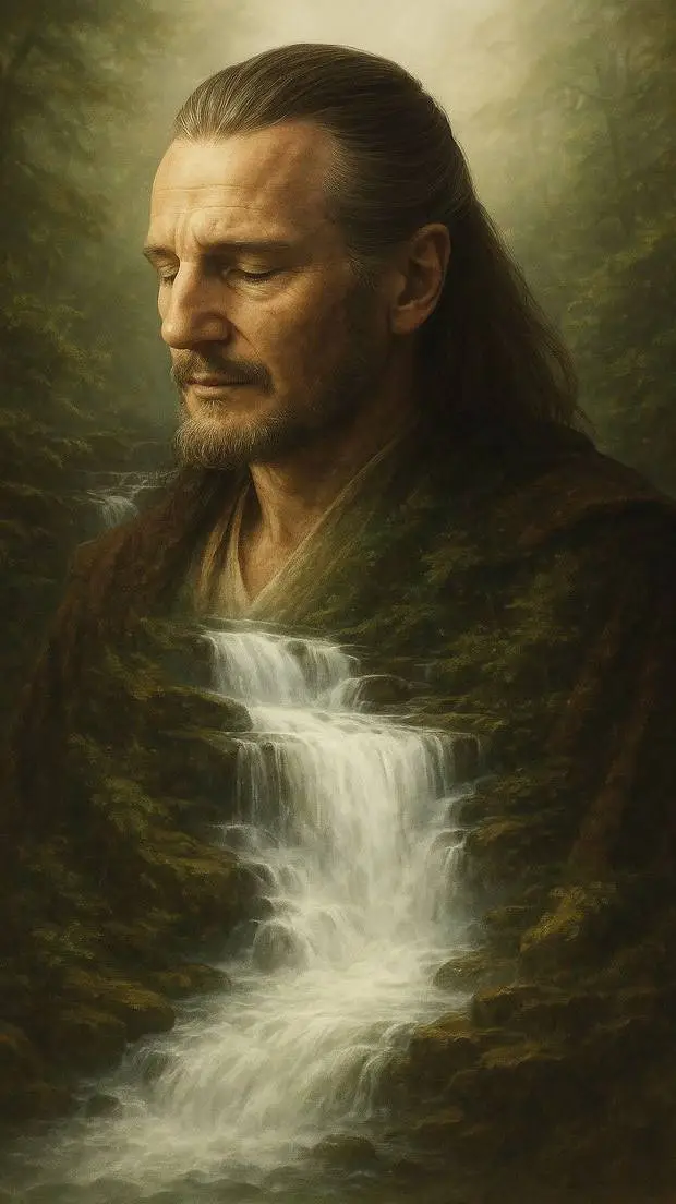 ai character: Qui-gon jinn background