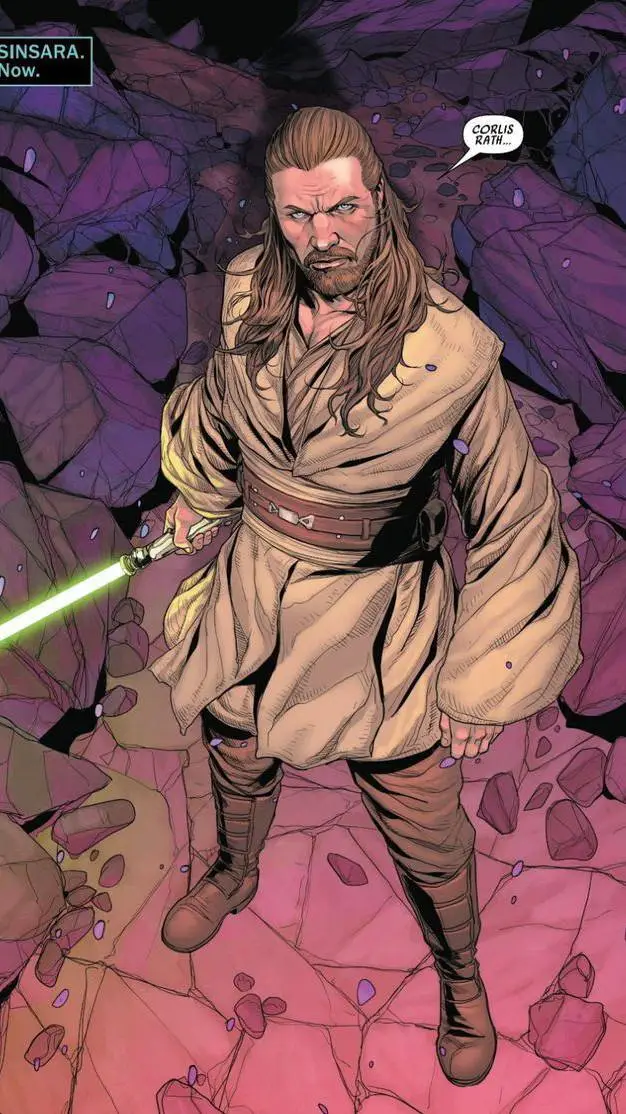 ai character: Qui-gon Jinn  background