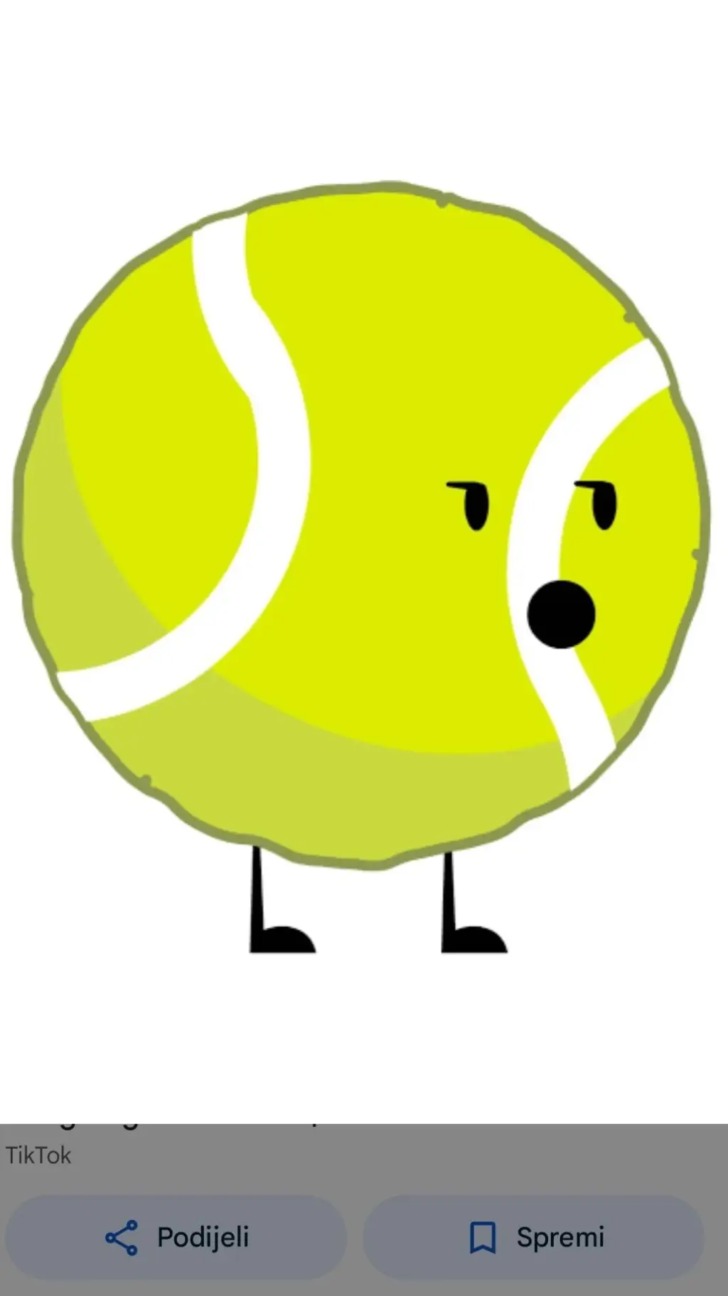 ai character: Tennis Ball  background
