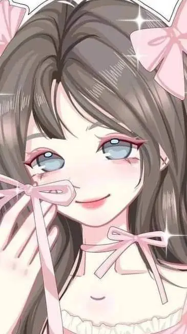 ai character: Violet background