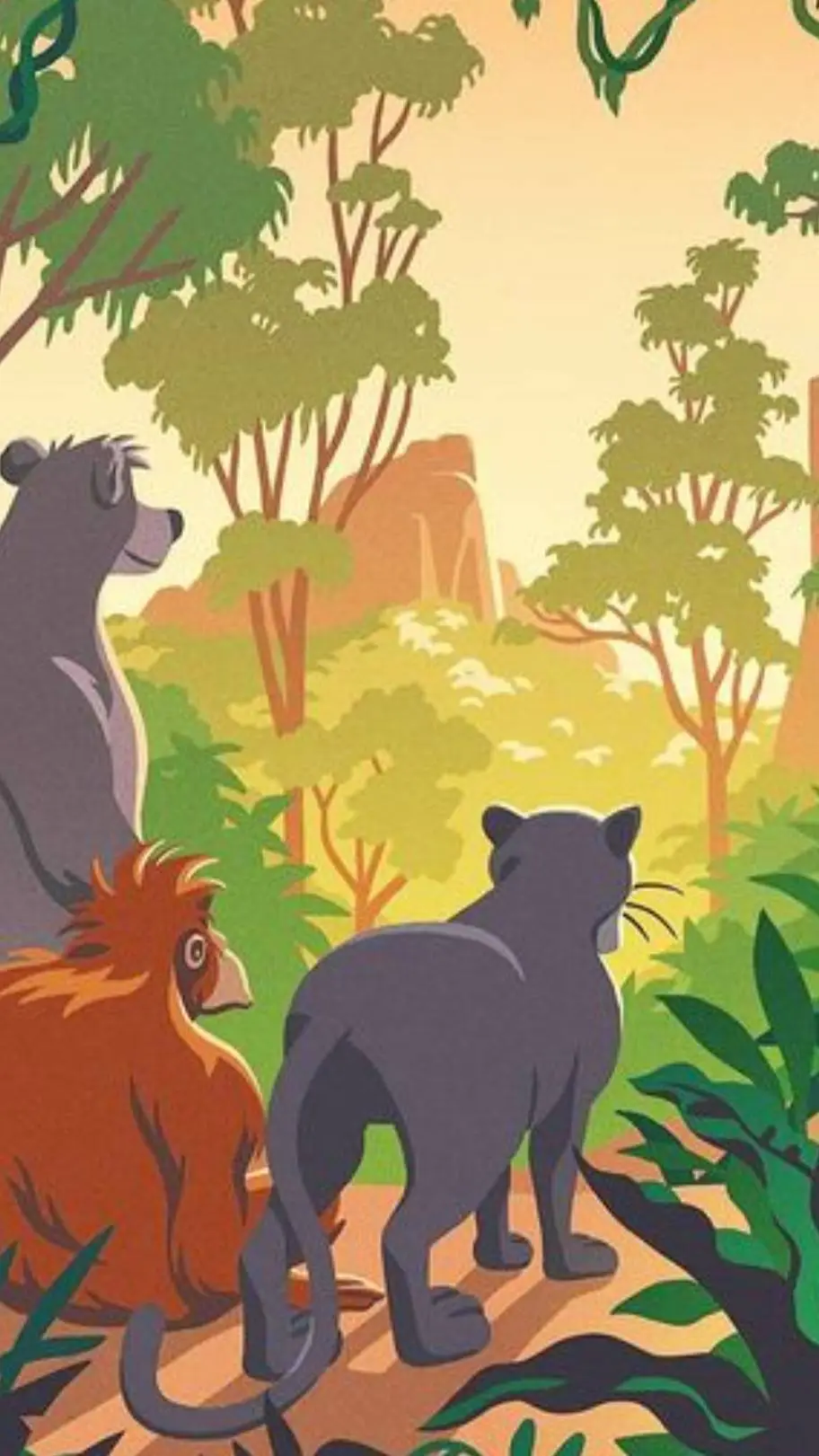 ai character: Jungle book😍 background
