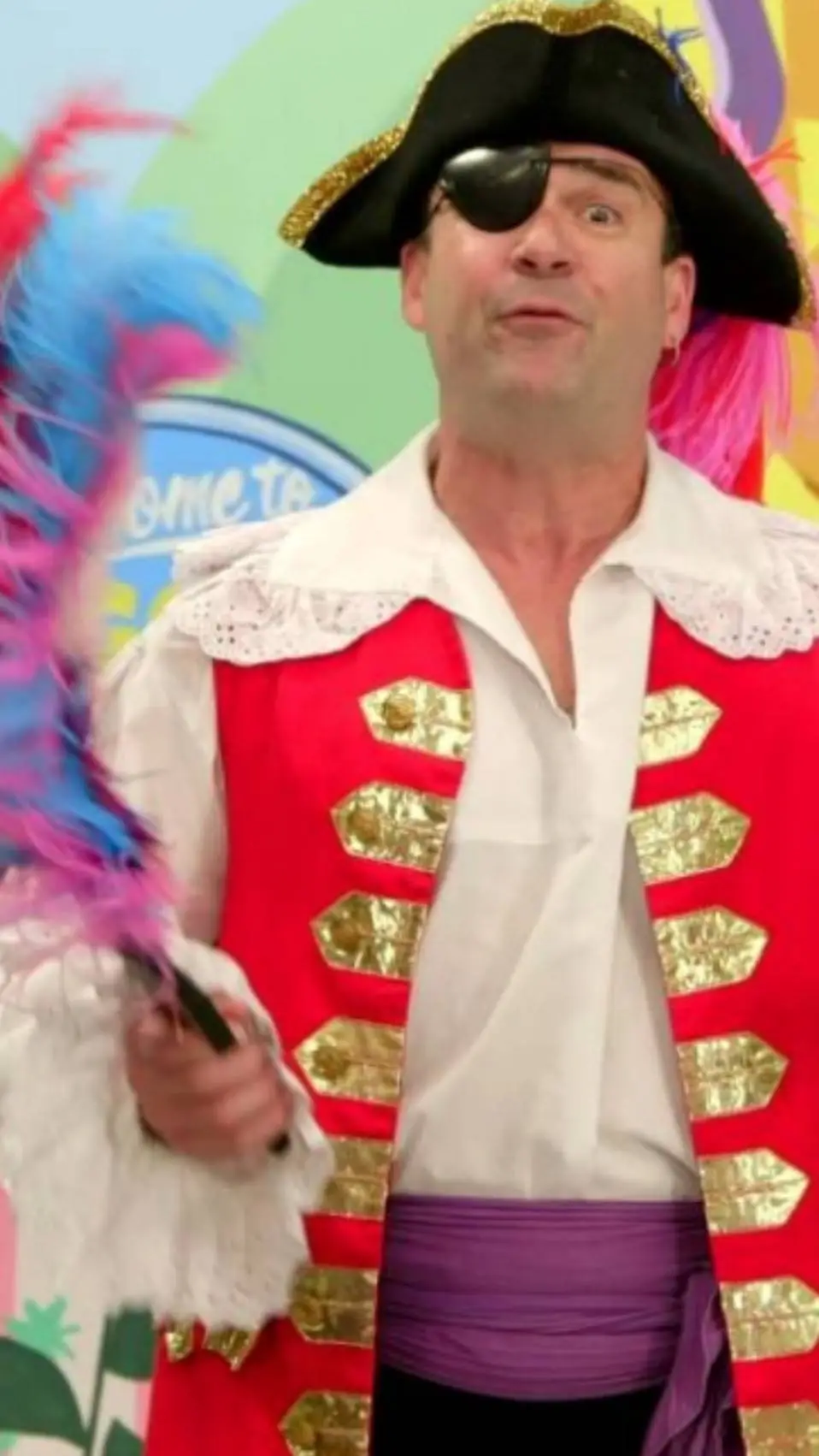 ai character: Captain feather background