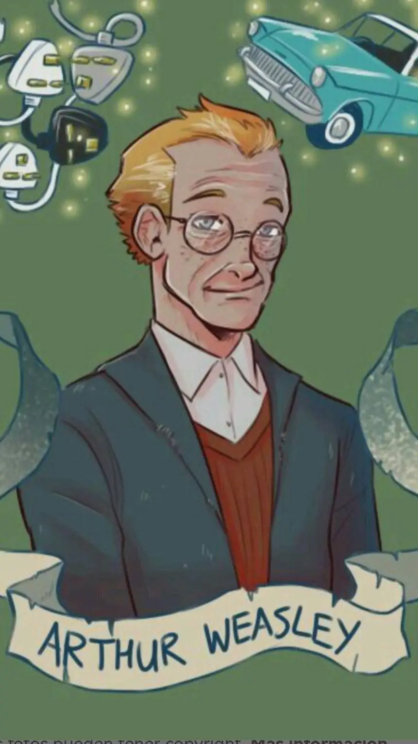 ai character: Arthur Weasley  background