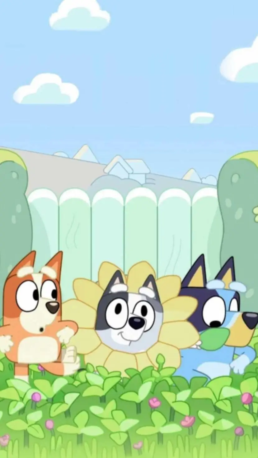 ai character: bluey background