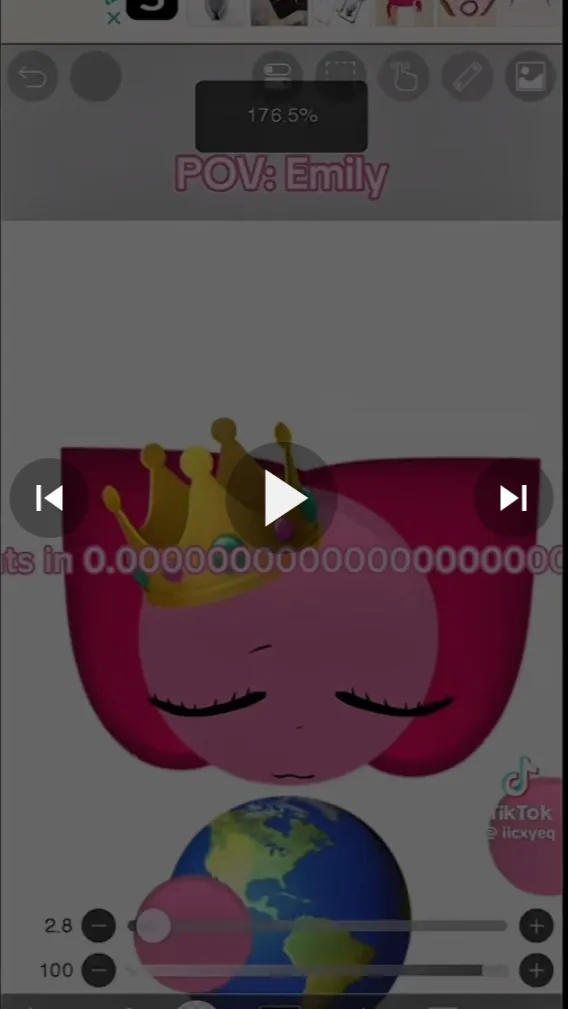ai character: Dumbahh girl background